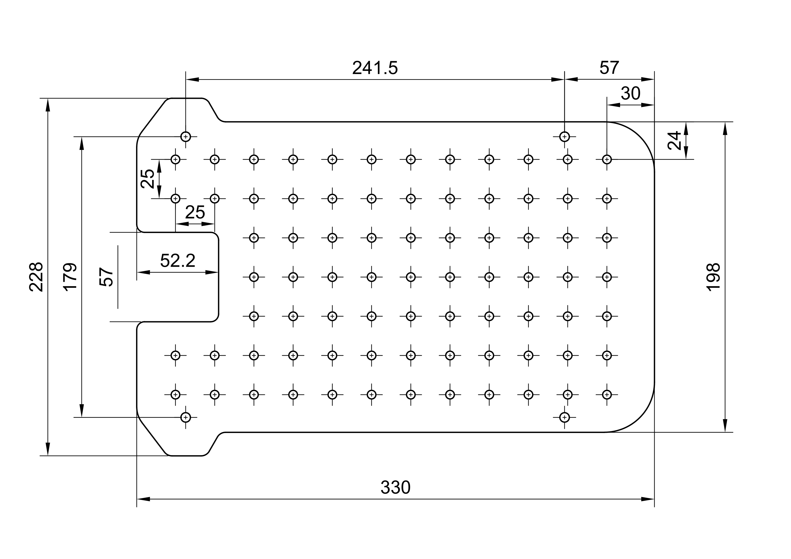 Raph Rover's mounting plate dimensions